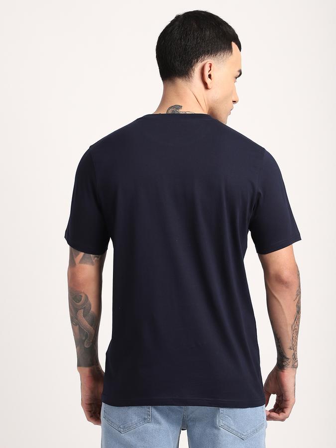 Men Cotton Regular Fit Crew Neck Graphic T-shirt