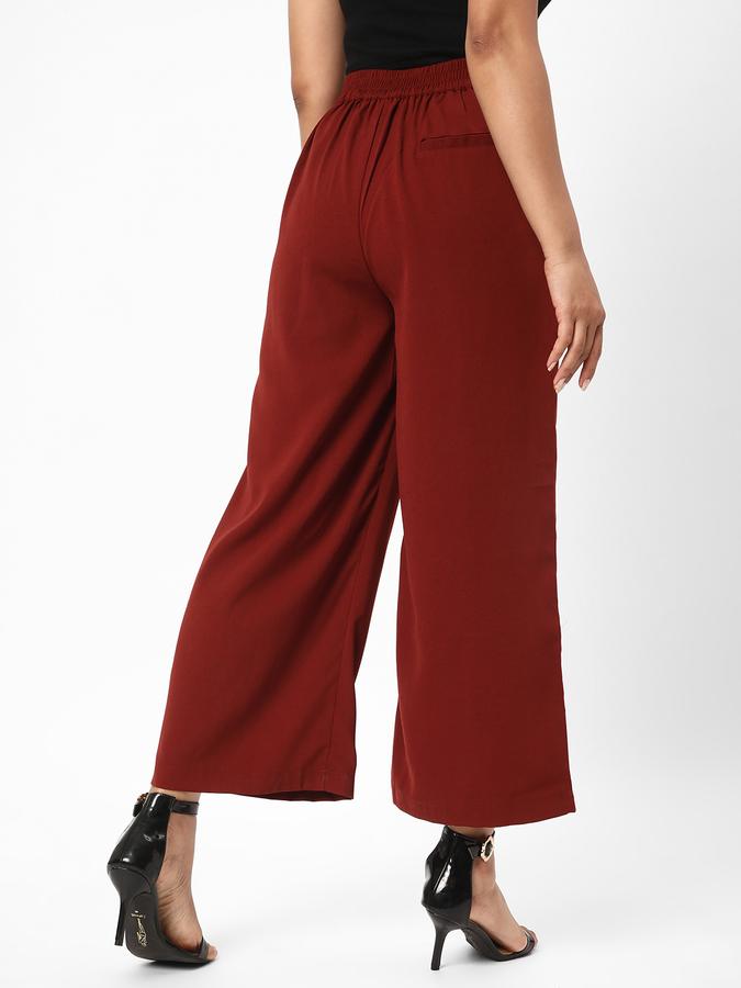 R&B Women Maroon Trousers image number 2