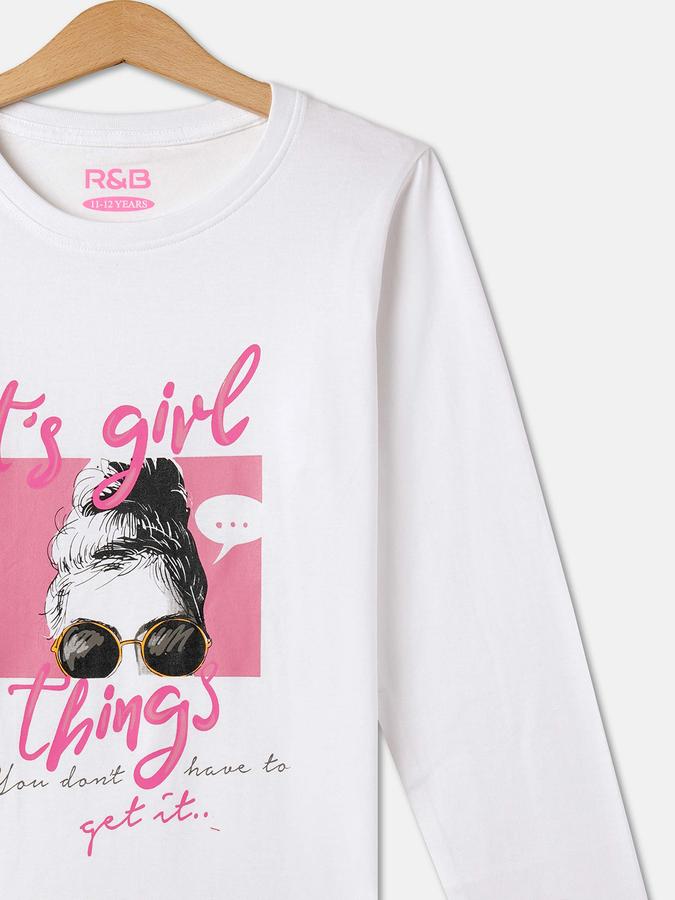 R&B Girl's Round Neck Graphic Tee image number 2