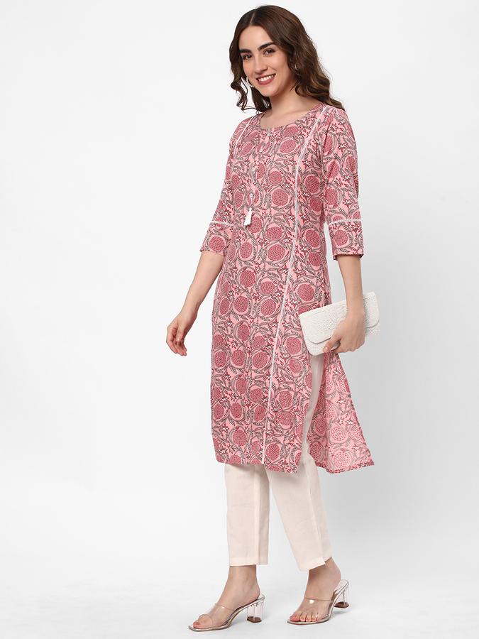 R&B Women Ethnic Wear Pink Kurtas image number 1