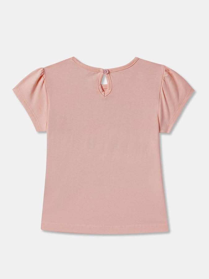 Baby Girls Graphic Print Pure Cotton Regular T Shirt image number 1