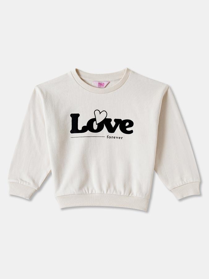 R&B Girls' Beige Printed Co-ord Set