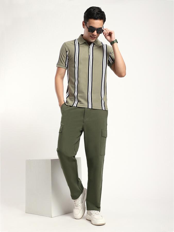 R&B Men's Olive Trousers