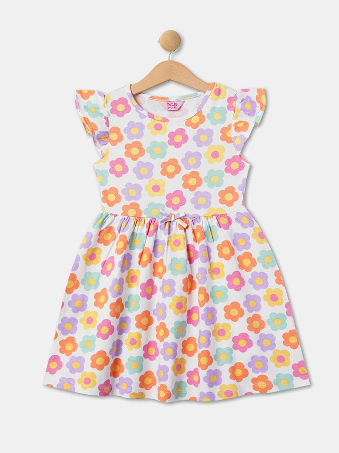 R&B Girls White Casual Dresses
