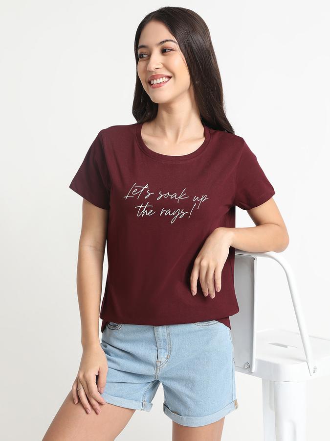 ROUND NECK GRAPHIC PRINTED TEE data-index=