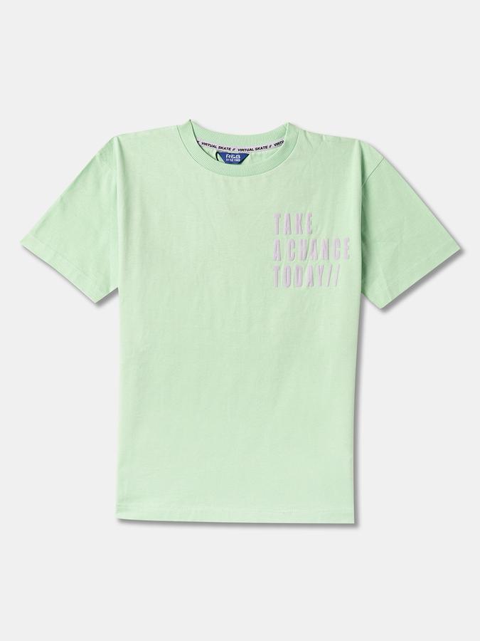 Boys Typographic Print Pants & T-Shirt Set image number 2