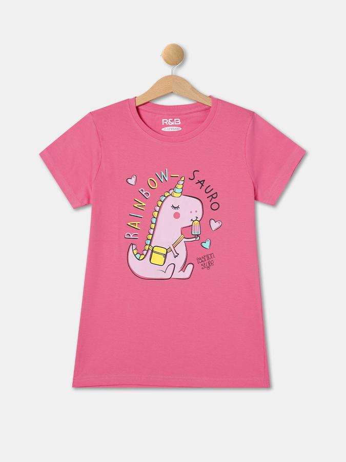 R&B Girl's Round Neck Graphic Tee
