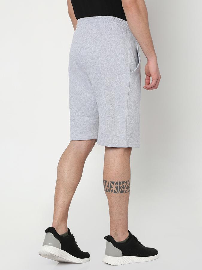 Men Regular Fit Knit Shorts with Insert Pockets image number 3