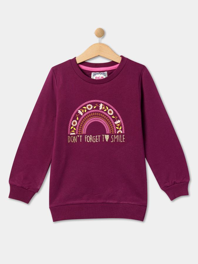 R&B Girl's Round Neck Sweat Top