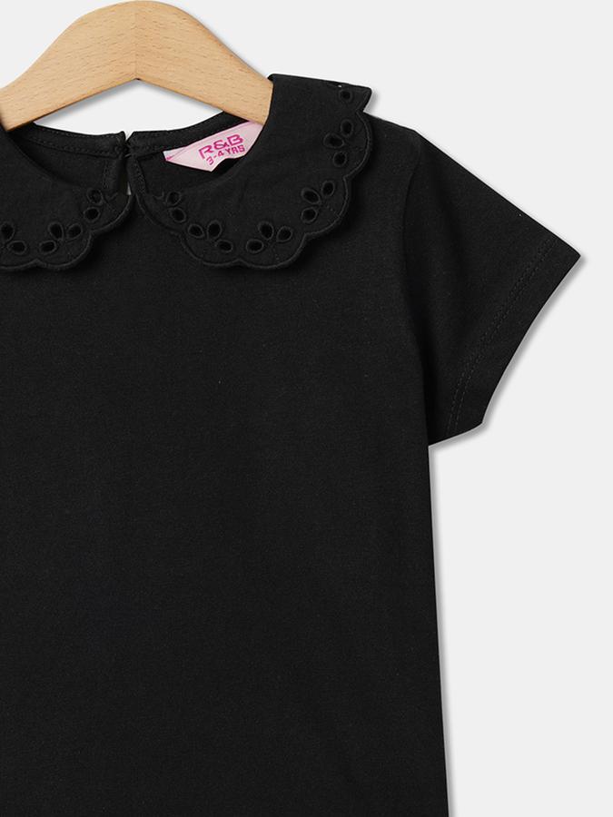 Round-Neck Top with Short Sleeves image number 2