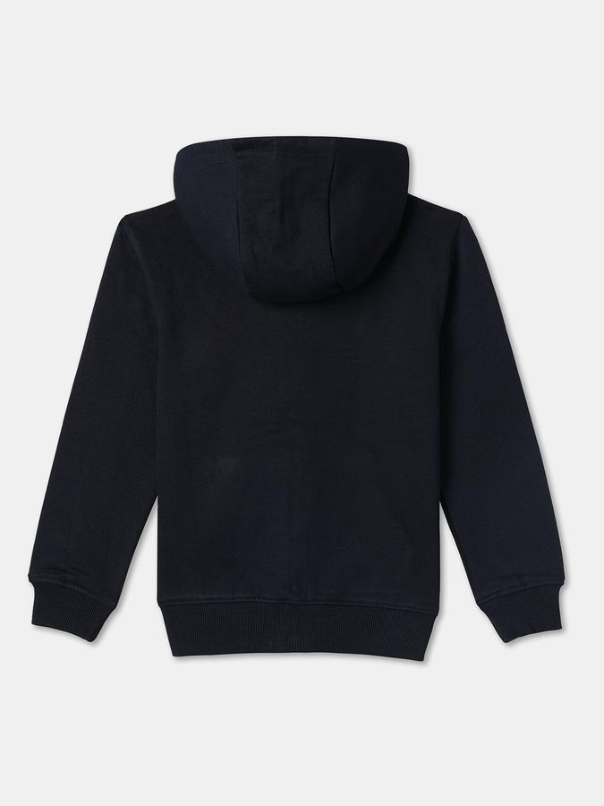 Boys Cotton Hooded Zip Up Graphic Print Jacket