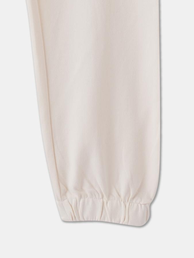 Girls Cotton Regular Fit Drawstring Waist Cuffed Hem Joggers