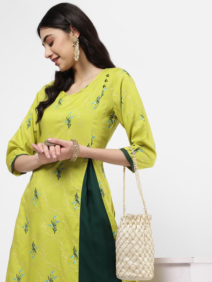 R&B Women Lime Kurtas image number 0