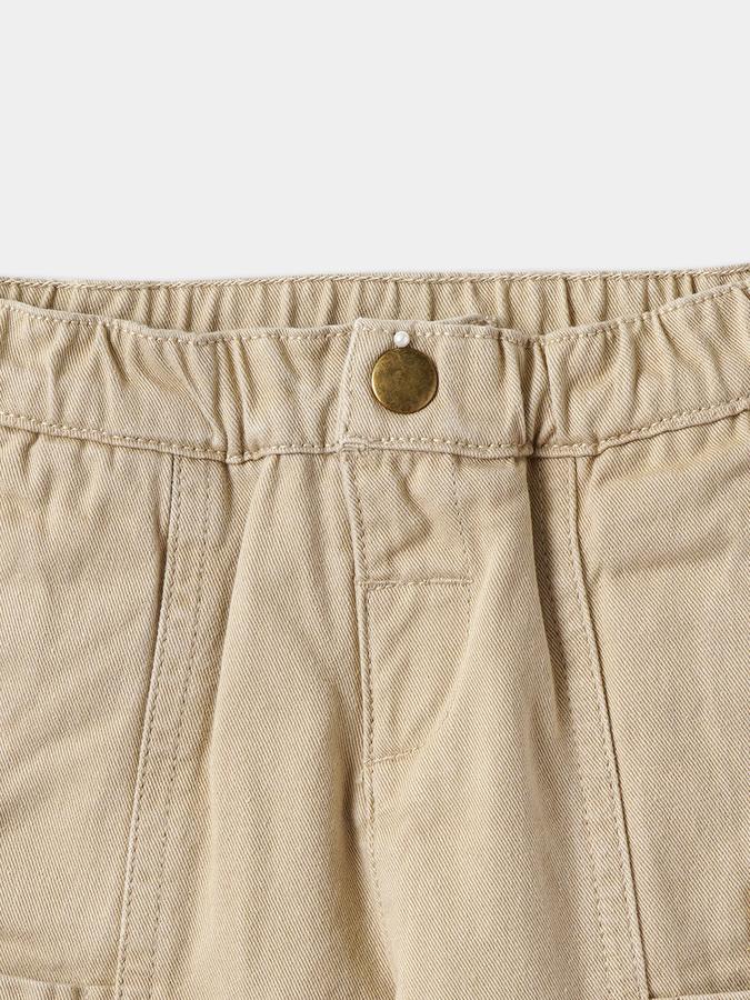 Boys Relaxed Fit Elastic Waist Panelled Trouser