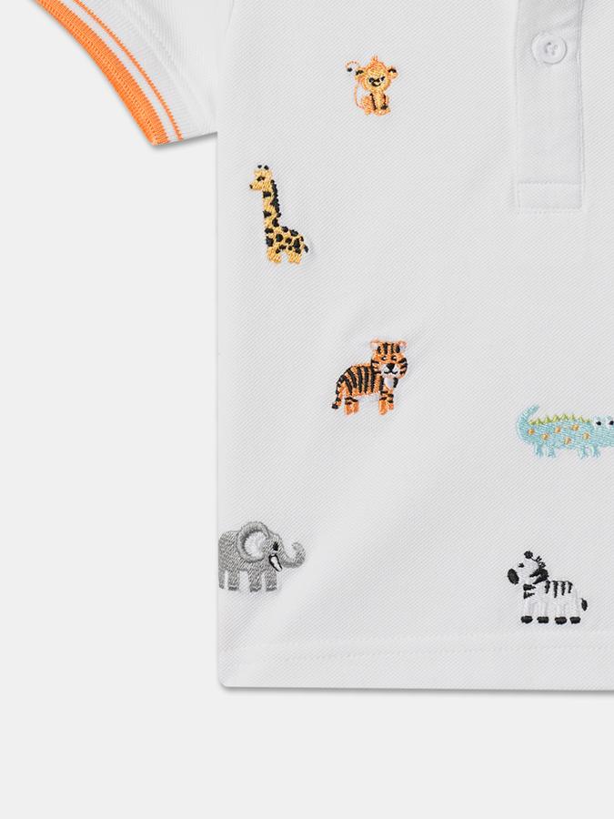 Boys Relaxed Fit Polo T-Shirt image number 3
