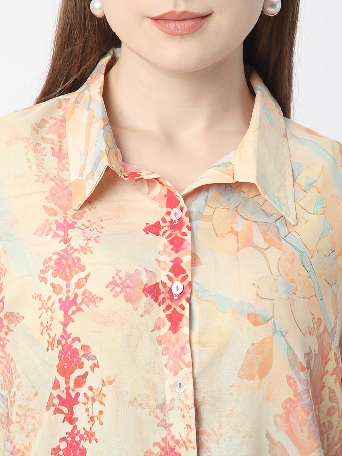 Women Polyester Printed Kurta and Trousers Set