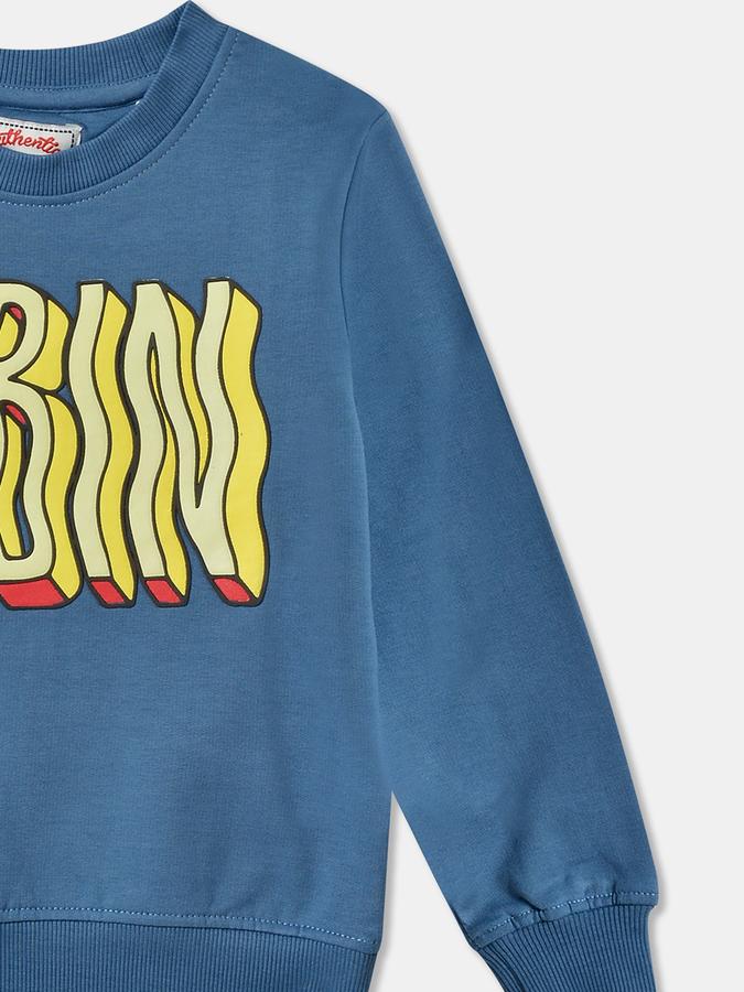 Boys Relaxed Fit Full Sleeve Crew Neck SweaT-Shirt