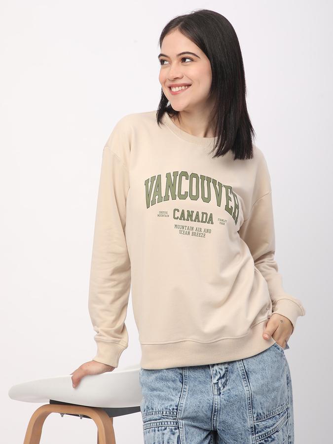 Full Sleeve Graphic Print Women Sweatshirt