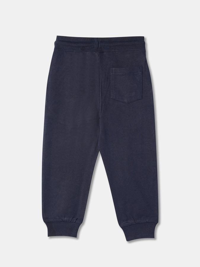 Boys Typographic Print Joggers with Drawstring Waist image number 1