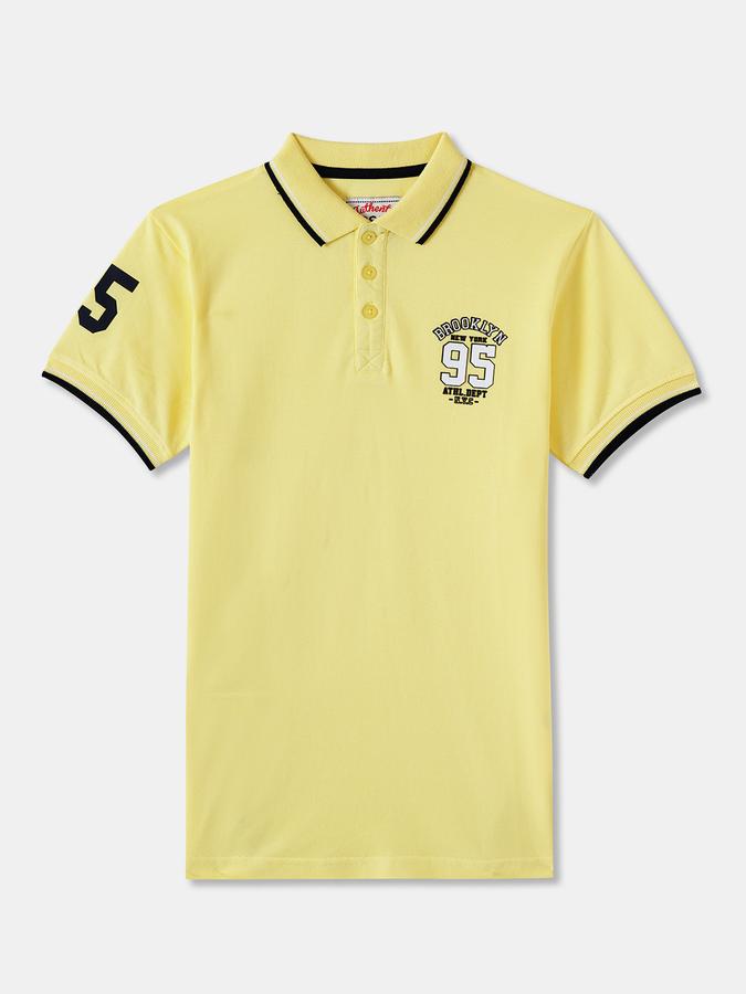 Boys Regular Fit Short Sleeve Polo Collar T-Shirt