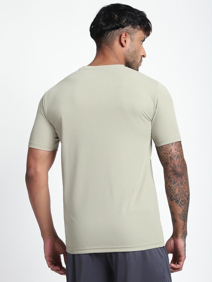R&B Men's Moss Green Printed T-Shirt