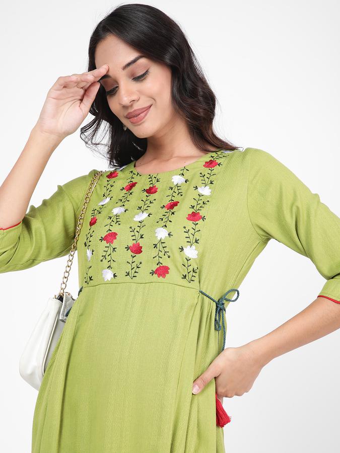 R&B Women Olive Kurta