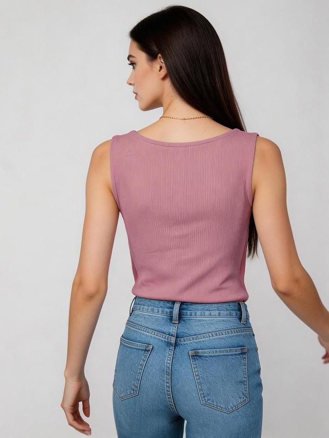 R&B Pink Solid Women Regular fit Top 
