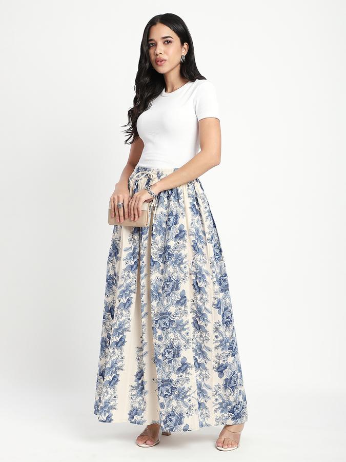 Women Cotton Maxi A-Line Skirt