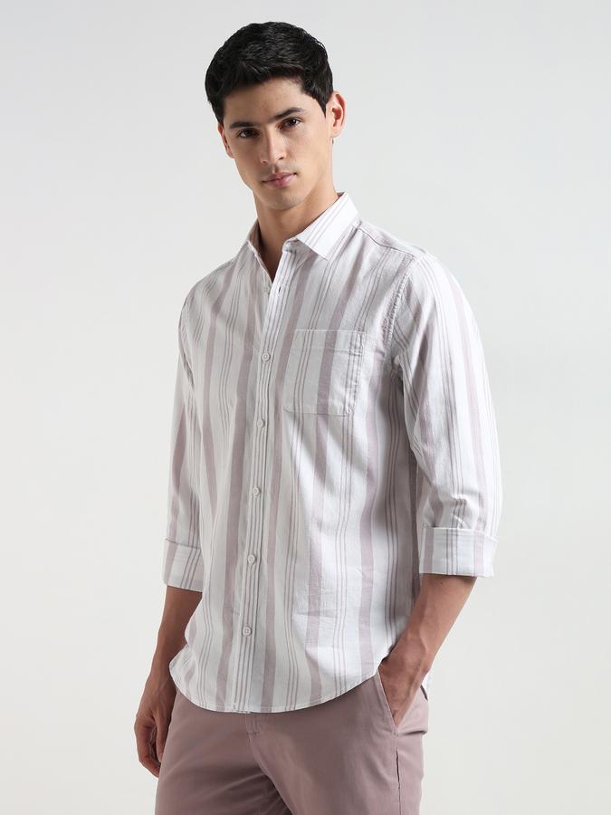 Men Striped Regular Fit Shirt image number 2