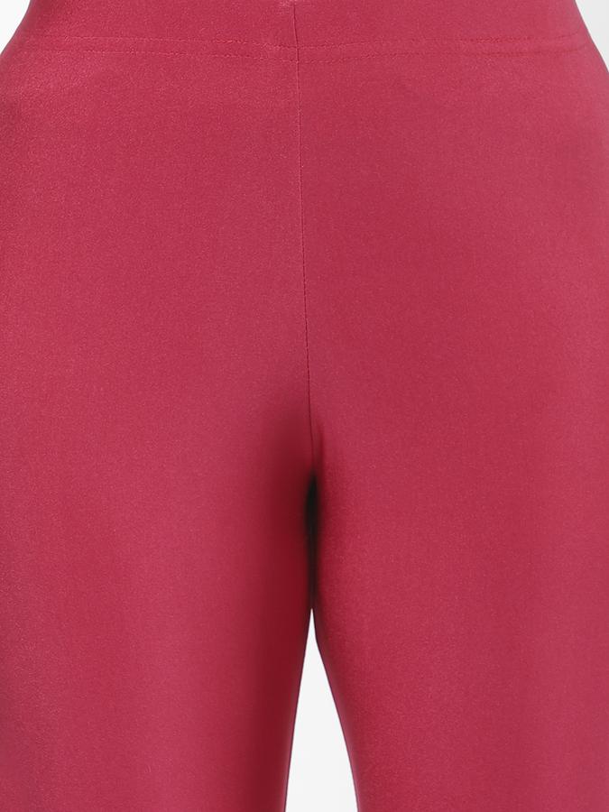 R&B Women Fuchsia Churidars & Leggings image number 3