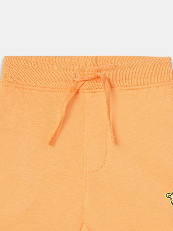 Boys Cotton Relaxed Fit Elastic Waist Clean Hem Shorts