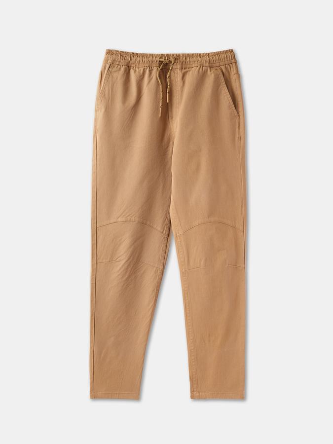 Regular Fit Boys Khaki Trousers