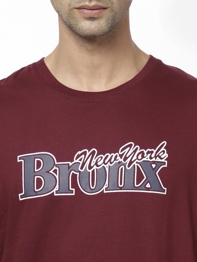 R&B Men Maroon T-Shirts image number 3