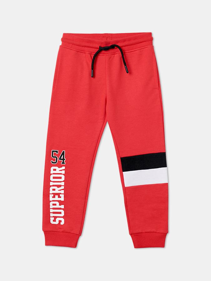 R&B Boys Red Track Pants & Joggers image number 0