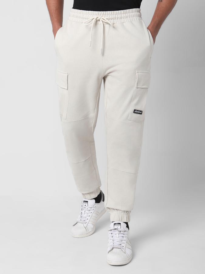 Men Straight Fit Flat-Front Pants image number 0