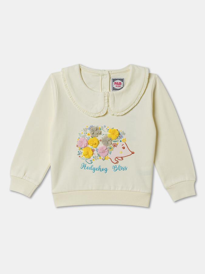 Full Sleeve Graphic Print Baby Girls Sweatshirt image number 0
