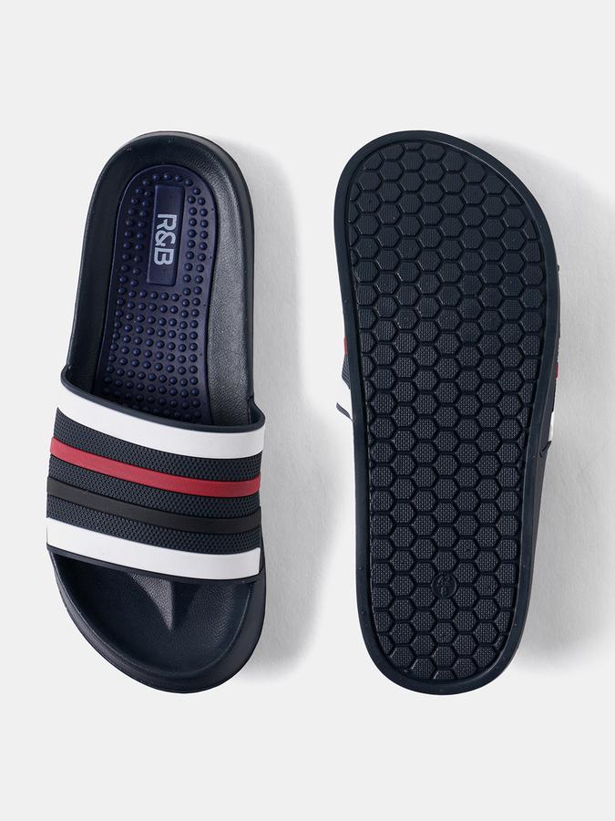 R&B Men Navy Blue Slides image number 3