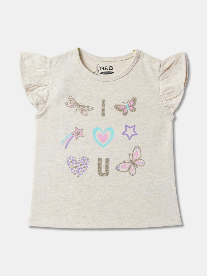 Girls Graphic Print Regular Fit T-Shirt image number 0