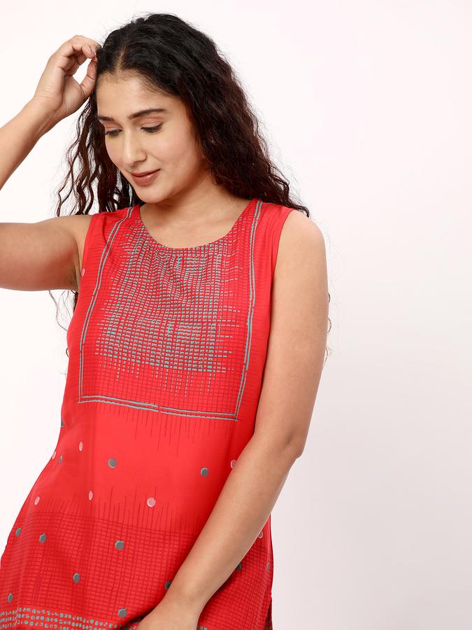 R&B Women Red Kurtas