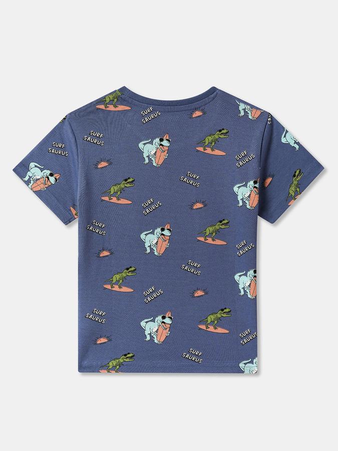 Boys Graphic Print Pure Cotton Regular T Shirt image number 1