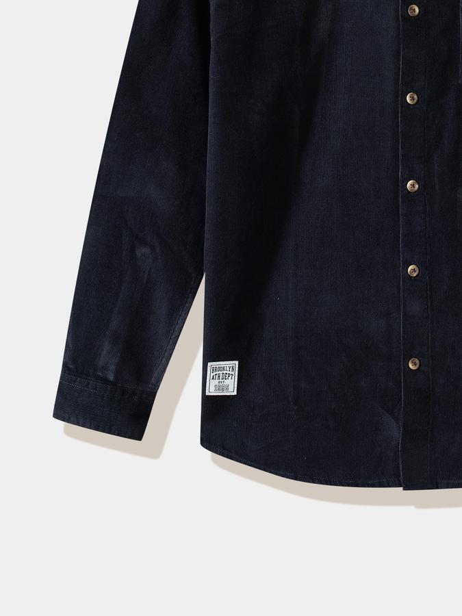 Boys Cotton Regular Fit Long Sleeve Solid Shirt