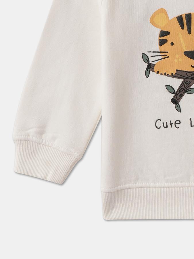 Boys Relaxed Fit Full Sleeve Crew Neck SweaT-Shirt