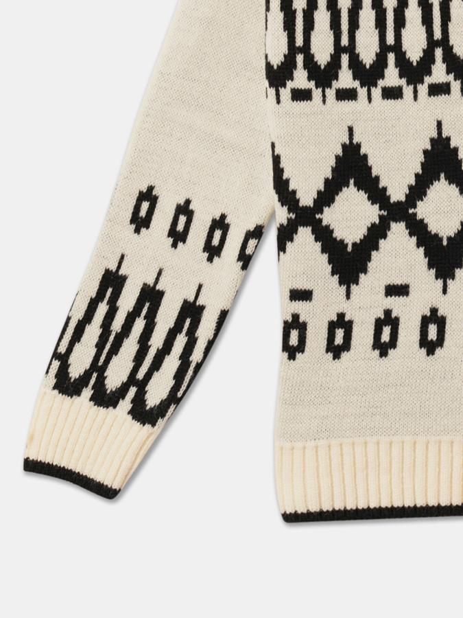 R&B Boys' Ivory Printed Sweater