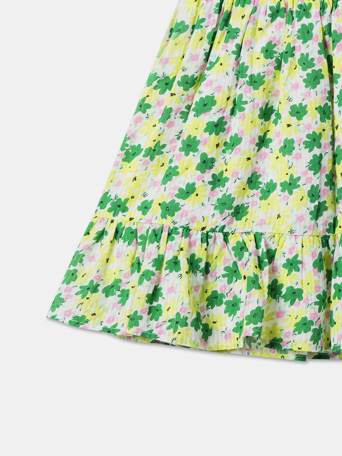 R&B Girl's A Line All Over Printed Woven Dress image number 3