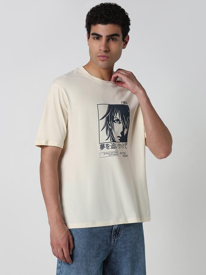 Printed Men Round Neck T-Shirt image number 2