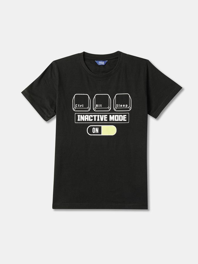 Boys Graphic Print T-Shirt & Joggers Set image number 2