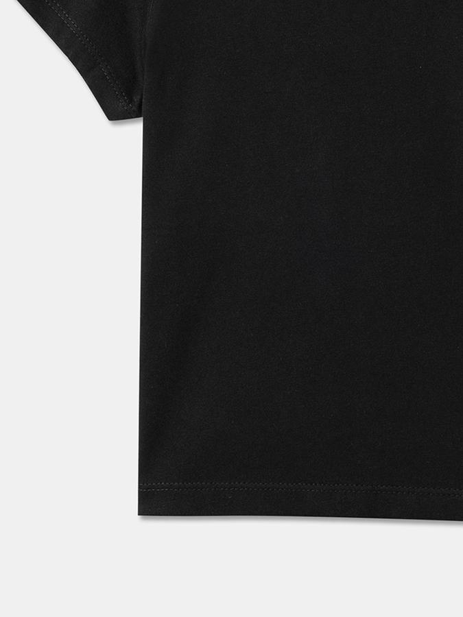 Round-Neck Top with Short Sleeves image number 3