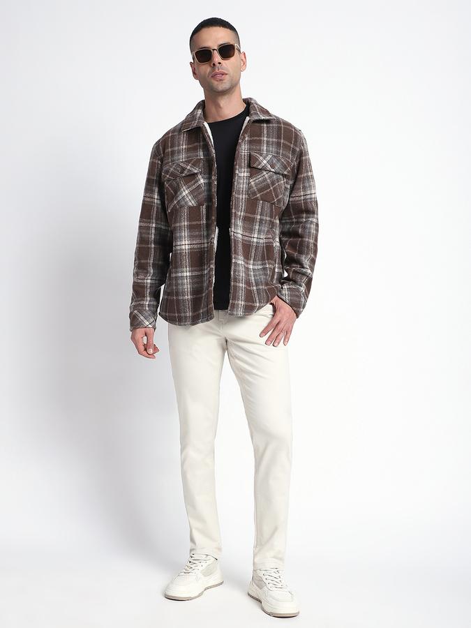 Men Cotton Skinny Fit Flat Front Chino Pants