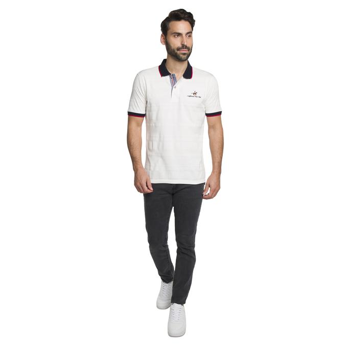 R&B Polo Collar White Polo T-Shirt image number 2