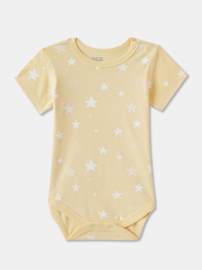 Romper For Baby Boys Printed Pure Cotton- Pack of 3 image number 3